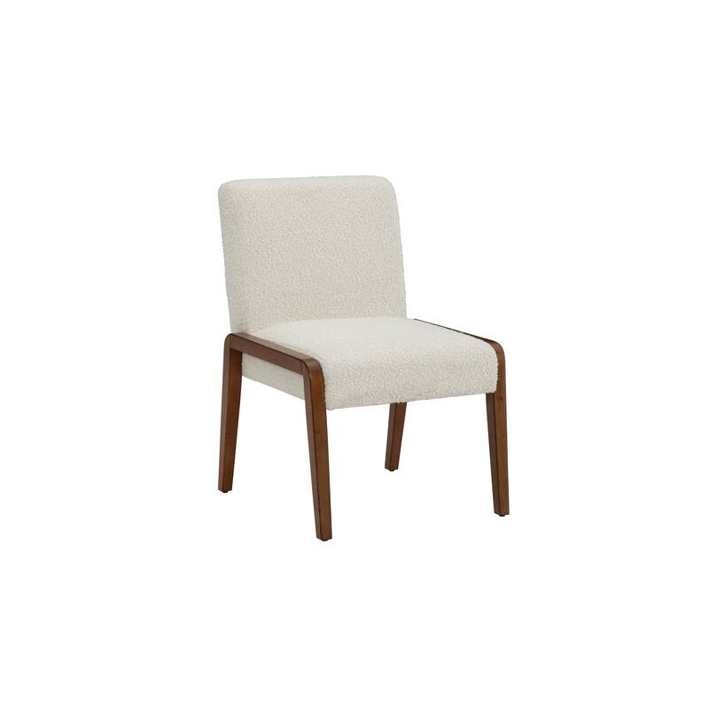 Bixby Upholstered Boucle Dining Chair With Wood Frame (Set of 2)