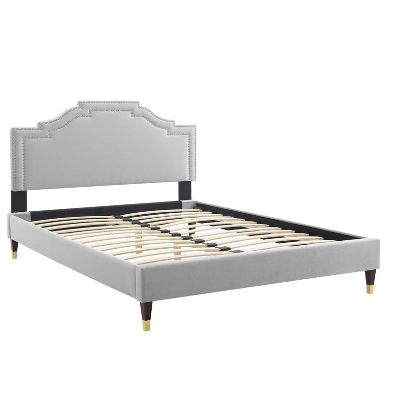 Adelaide Performance Velvet King Platform Bed