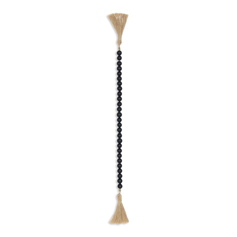 Akaida Dark Blue Wooden Bead Tassel Decor