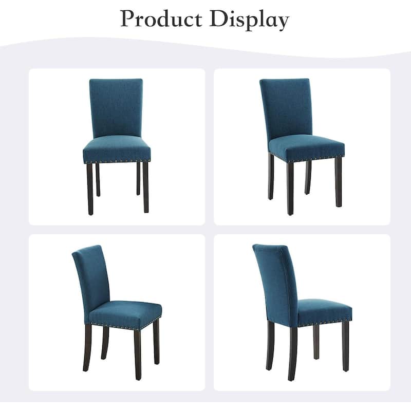 Set of 2 Upholstered Parsons Diner Room Chair for Living Room, Dining Room