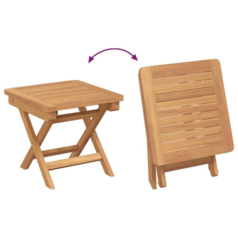 vidaXL Sun Lounger Folding Brown 184 x 55 x 59 cm Solid Teak Wood - 72.4 x 21.7 x 23.2