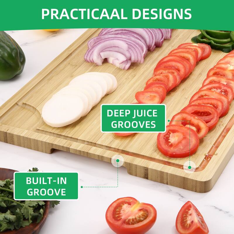 30-in L X 20-in W Large Wood Cutting Board