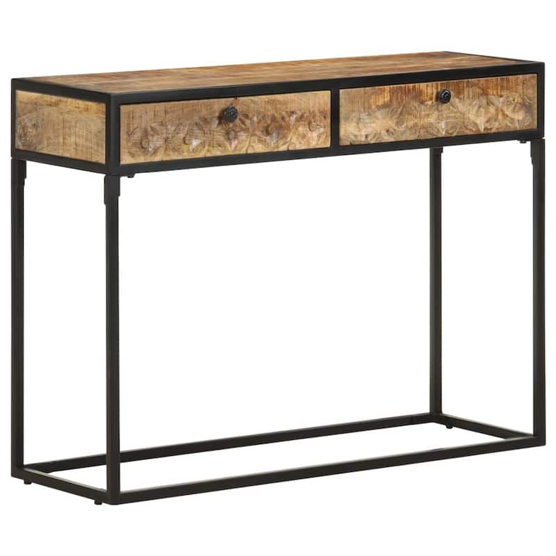 vidaXL Console Table 39.3"x13.8"x29.5" Solid Mango Wood