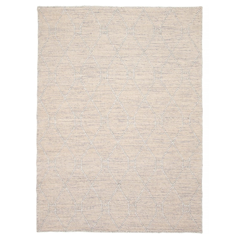 ECARPETGALLERY Braid weave Sienna Tan Wool Rug - 5'5 x 7'3 - Tan - 5'5 x 7'3