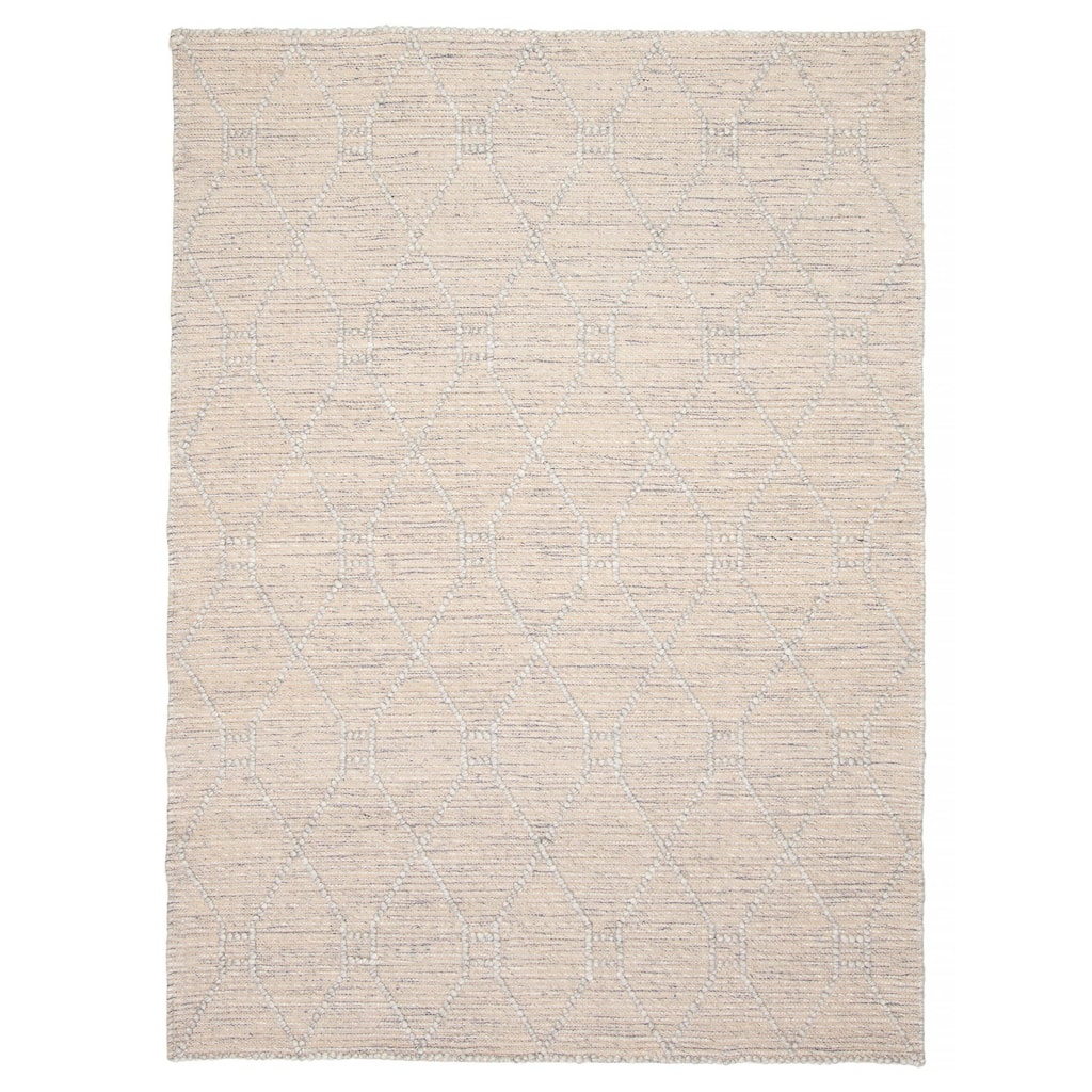 ECARPETGALLERY Braid weave Sienna Tan Wool Rug - 5'5 x 7'3