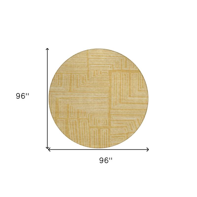 HomeRoots Geometric Transitional Rectangle Outdoor Rug