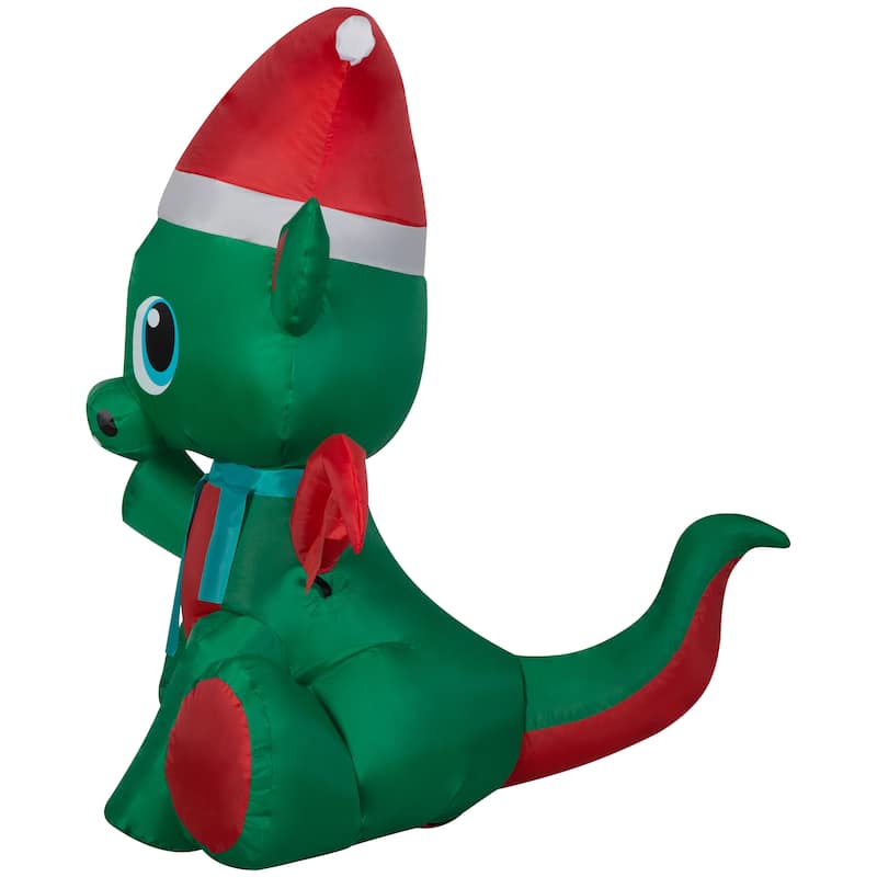 Gemmy Christmas Inflatable Baby Dragon, 3.5 ft Tall