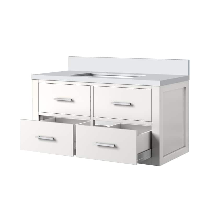 Castor Bath Vanity with Quartz Top and Sink
