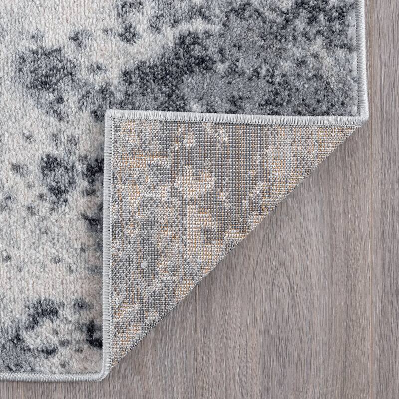 Gematria Industrial Abstract Indoor Area Rug