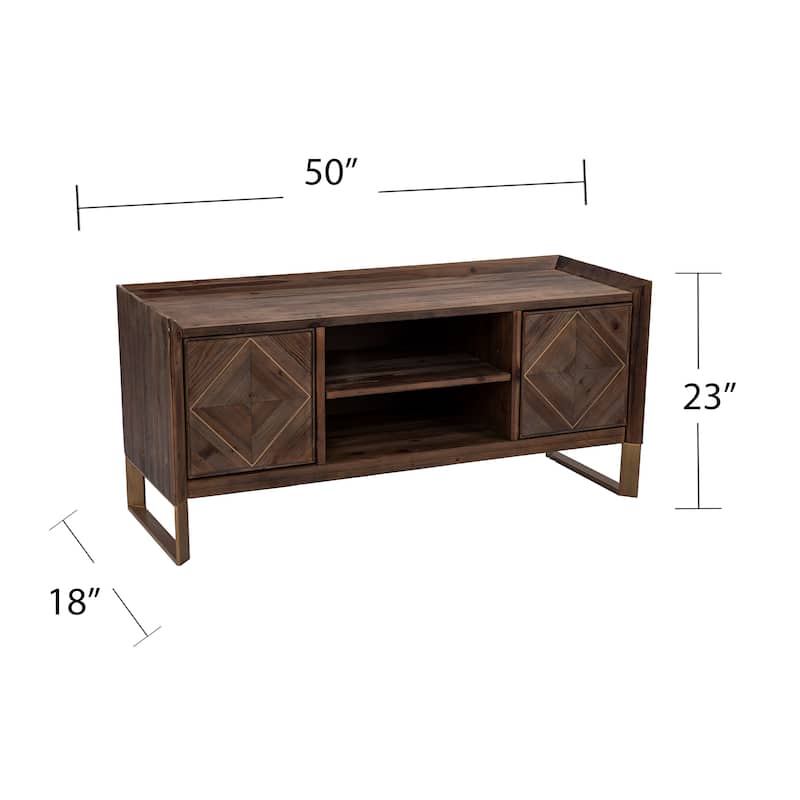SEI Furniture Arverly Reclaimed Wood Media TV Stand
