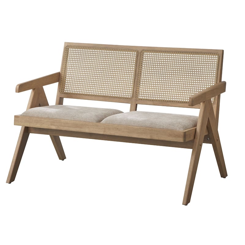 Lifestorey Baywood 6-Piece Solid Wood Dining Set with Bench