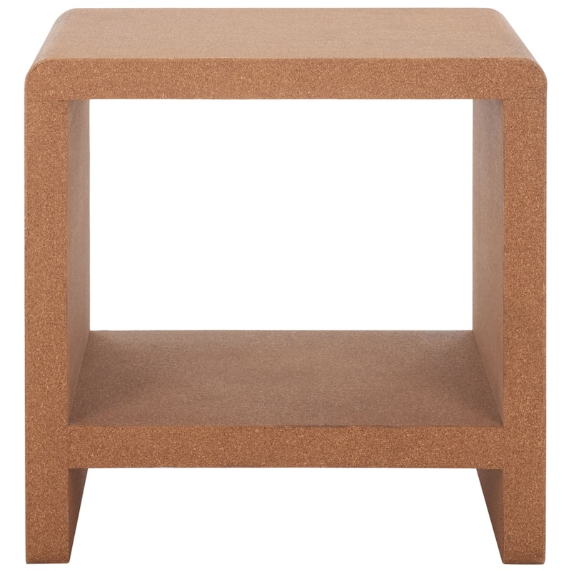 SAFAVIEH Couture Liivia Cork Cork Accent Table - 18" W x 14" D x 18" H - 18Wx14Dx18H