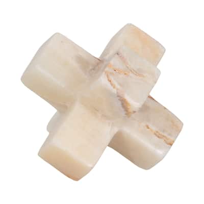 Sagebrook Home Gustavo Style Marble Onyx 4"H Jack - 4" x 4" x 4"