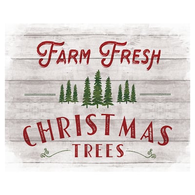 Farm Fresh Christmas Trees Canvas Art Print