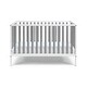 preview thumbnail 1 of 7, HomeRoots Gray and White Solid and Manufactured Wood Standard Three In One Convertible Crib - 53.5