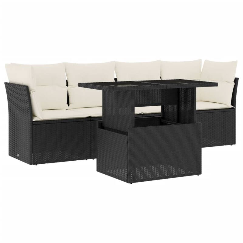 5-Piece Patio Sofa Set with Cushions