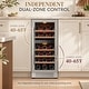 preview thumbnail 10 of 22, Ca'Lefort 15 inch 28 Bottle Built-in Dual Zone Wine Cooler Refrigerator