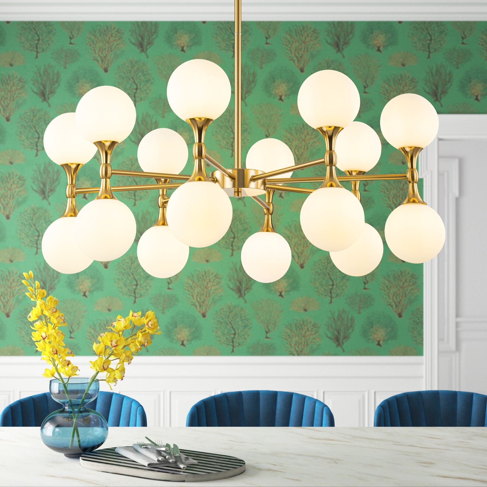 Sputnik globe chandelier hot sale