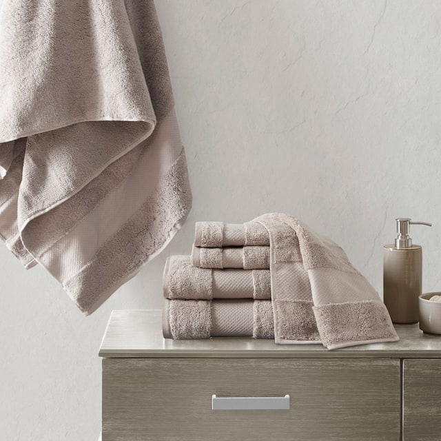 Madison Park Signature Turkish Cotton 6-piece Bath Towel Set - Taupe