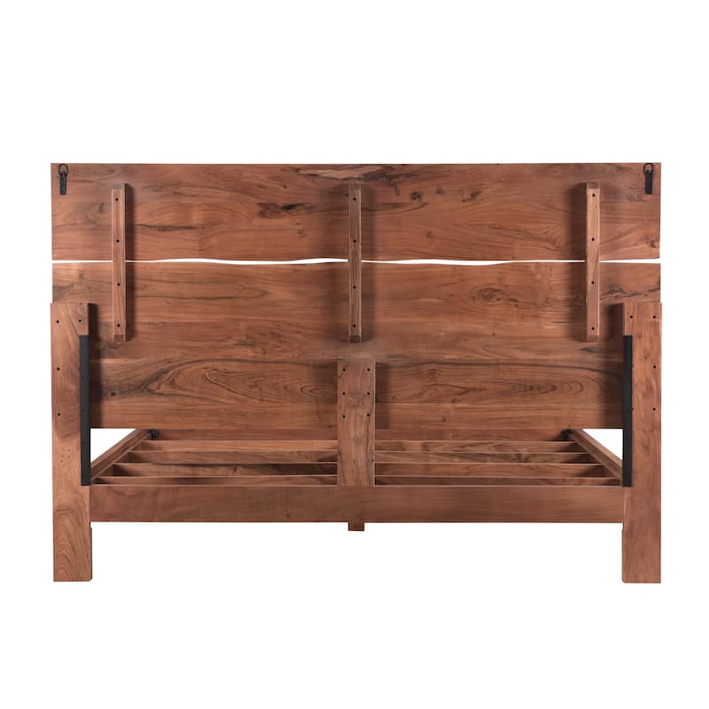 Sienna Live Edge Wood Panel Bed