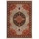 preview thumbnail 9 of 16, SAFAVIEH Kashan Ricia Oriental Rug with Fringe 4' x 6' - Ivory/Red - Rectangle