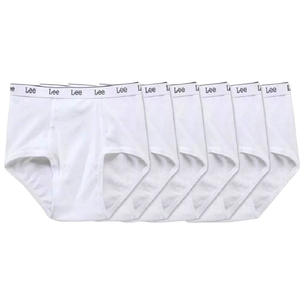 Lee Mens Cotton TagFree Briefs 6Pack Comfortable Everyday Underwear Size M