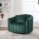 preview thumbnail 14 of 31, 40.35"W Upholstered Oversized Accent Barrel Chair and Half Cozy 360°Swivel Sofa with 3 Pillows, Pumpkin-Shape Club Armchair