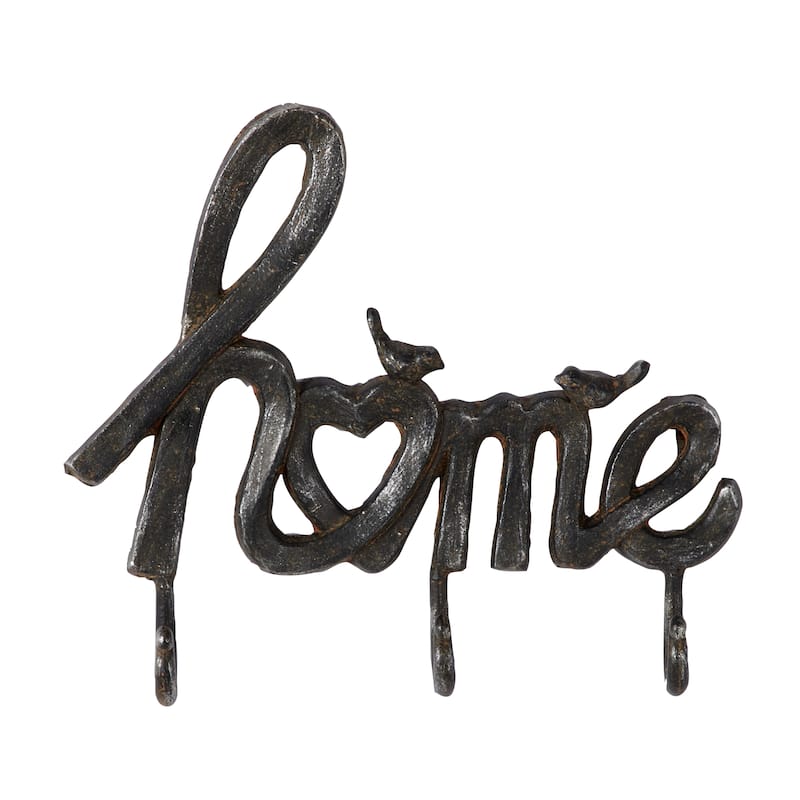 Black Iron Industrial Wall Hook 11 x 12 x 2 - 12 x 2 x 11