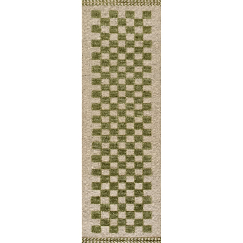 Momeni Willow Hand Woven Wool Checker Area Rug