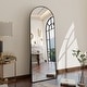 preview thumbnail 2 of 30, Metal Arch Full Length Mirror Floor Mirror Wall-Mounted 18x58 - Black