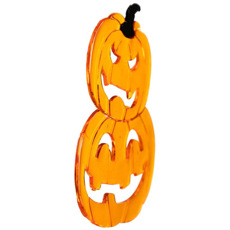 14-Piece Green and Orange Boo To You Halloween Gel Window Clings