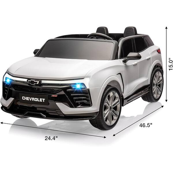dimension image slide 1 of 6, 24V Kids Ride on Car 2 Seater, Licensed Chevrolet Blazer Battery Powered Electric Vehicles Car