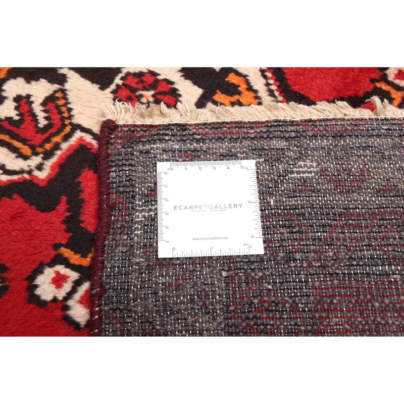 ECARPETGALLERY Hand-knotted Andelz Red Wool Rug - 3'7 x 6'7