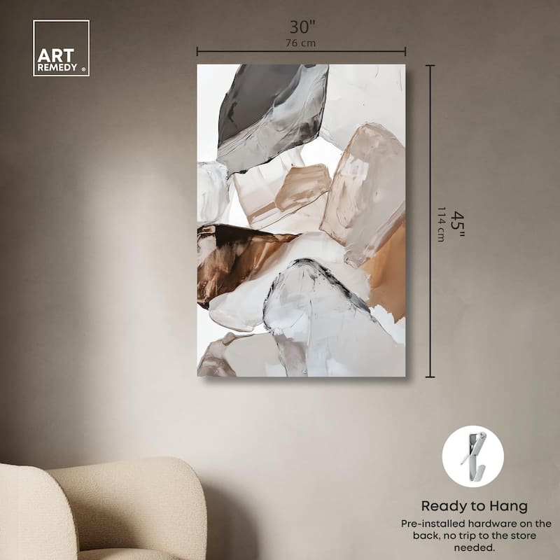 Sedimentary Hues II Canvas by Art Remedy, Gallery Wrapped