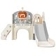 preview thumbnail 2 of 49, Freestanding Castle Climbing Playset with Slide, Tunnel, Ring Toss, and Basketball Hoop - Toy Storage Organizer for Kids