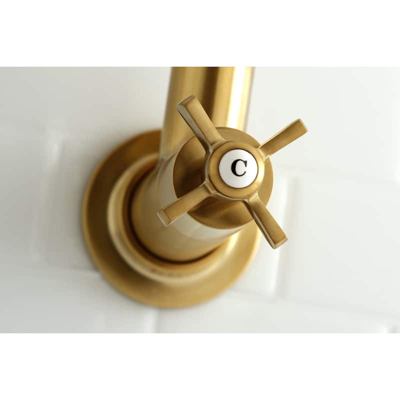Kingston Brass Millennium Wall Mount Pot Filler Kitchen Faucet