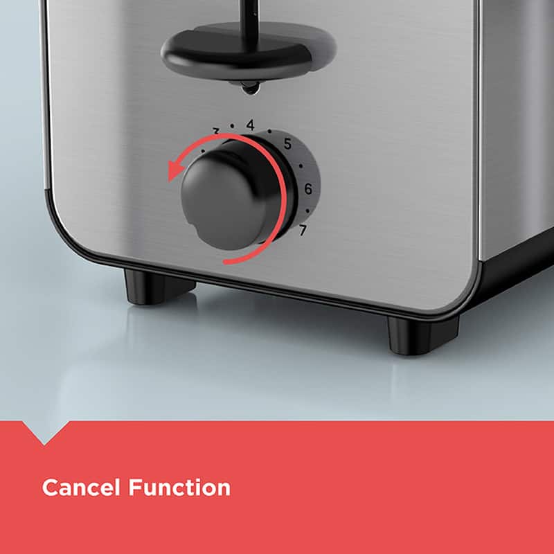 Black and Decker 2 Slice Stainless Steel Toaster