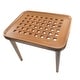 preview thumbnail 1 of 4, Solid Teak Grate End Table - 20" W x 18" H x 16" D