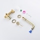 preview thumbnail 13 of 11, PROOX Single Handle Wall Mounted Bathroom Faucet With Drain Assembly