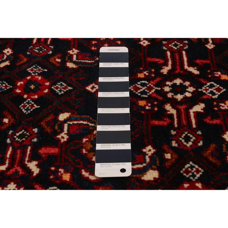 ECARPETGALLERY Hand-knotted Andelz Navy Wool Rug - 5'0 x 9'9