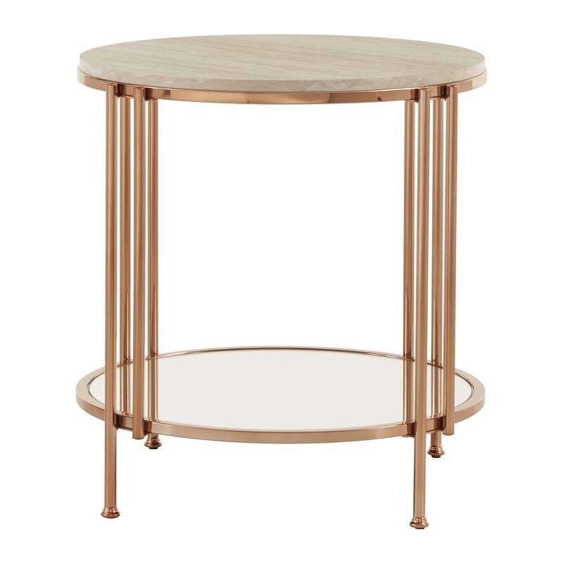 Celsus Champagne Gold Nesting Table Set by iNSPIRE Q Bold