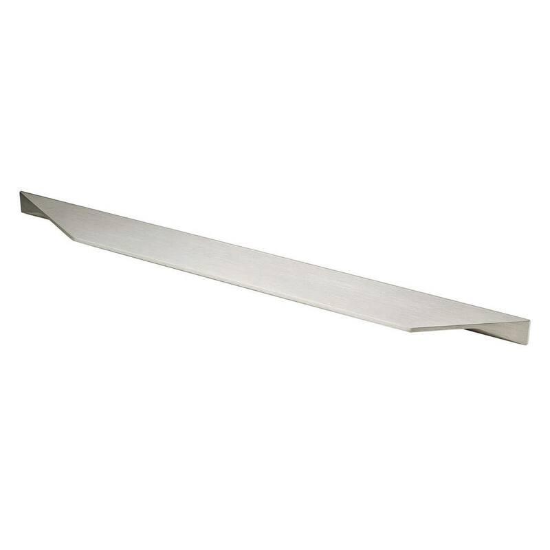 Berenson Profile 15-3/4 Inch Long Finger Cabinet Pull from the Art - Stainless Steel