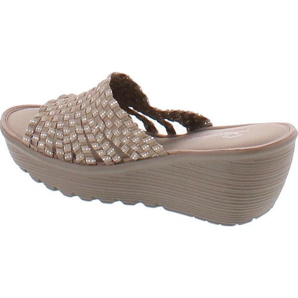 skechers cali women's parallel wedge sandal