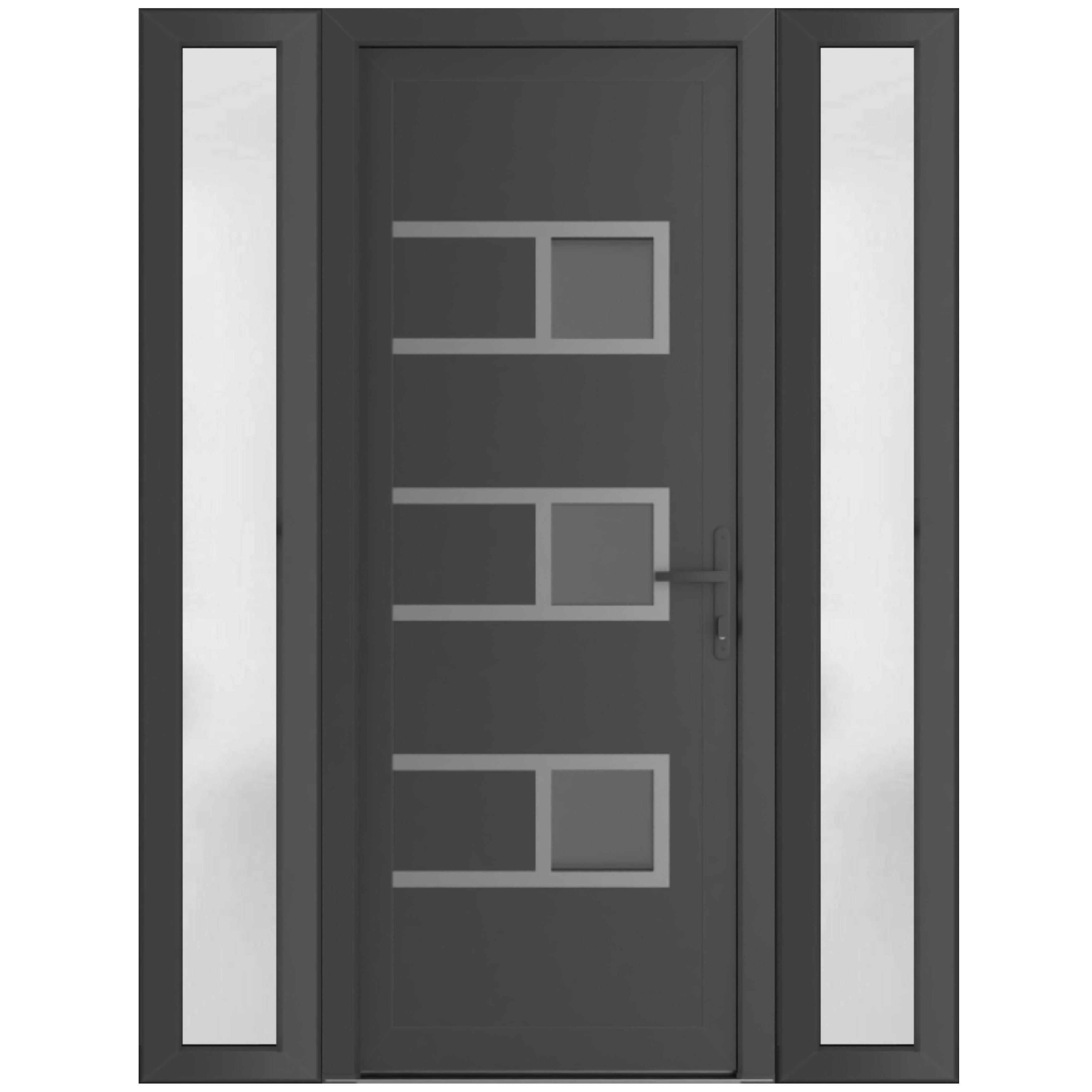 VDOMDOORS Manux 8933 Antracite Grey uPVC Exterior Door