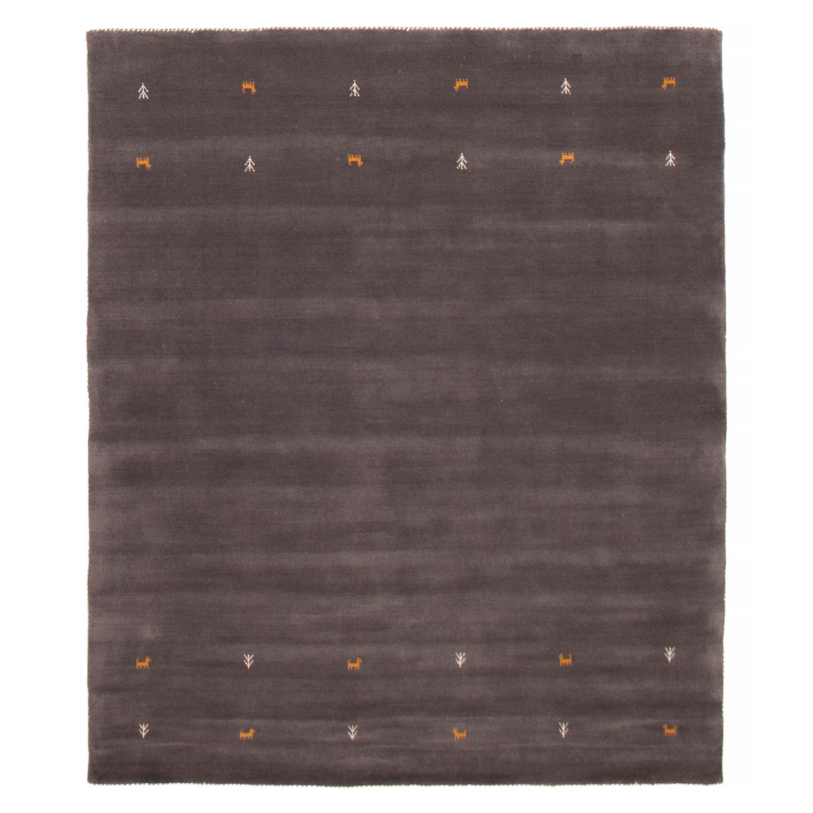 Kashkuli Gabbeh Grey Rug 6'2" x 9'5" - 6'2 x 9'5