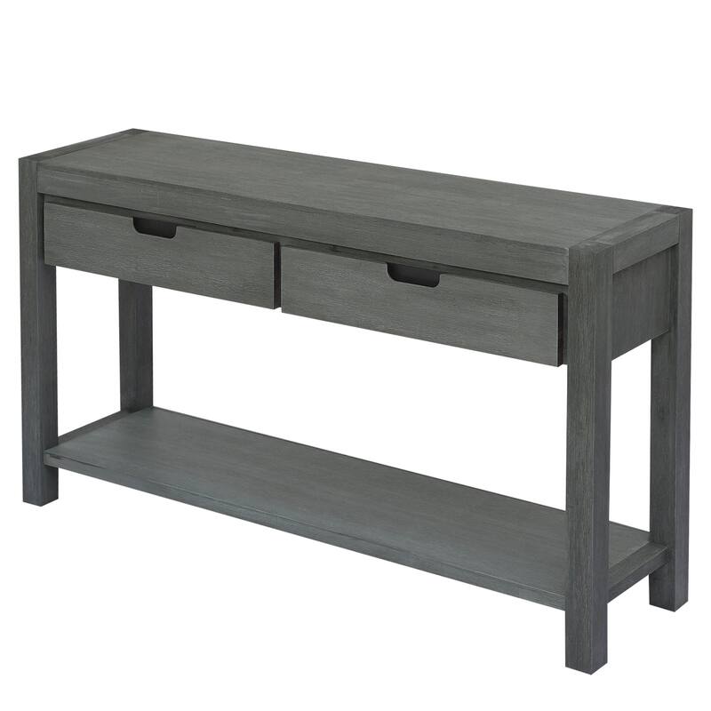 Console Table Entryway Table for Hallway Living Room with 2 Drawers and 1 Shelf