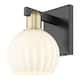 Option Black Antique Brass / White Venetian
