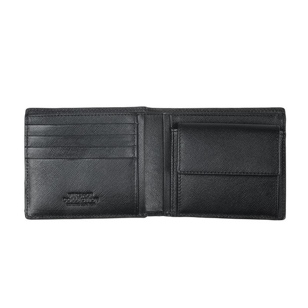 Versace Collection 100/% Leather Black Mens Wallet