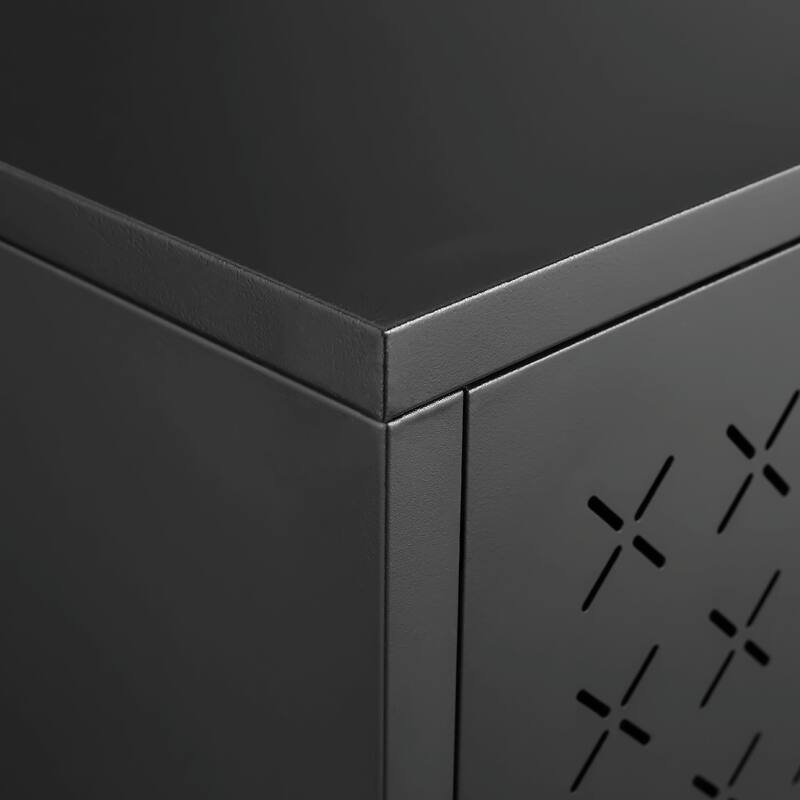 Adjustable Shoe Cabinet with Butterfly Doors - Space-Saving Design
