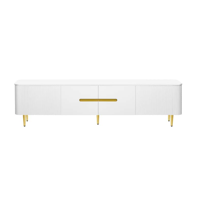 78.7" Minimalist TV Stand for TVs up to 85 Inches, Modern Entertainment Center Media Console with 4 Spacious Cabinets